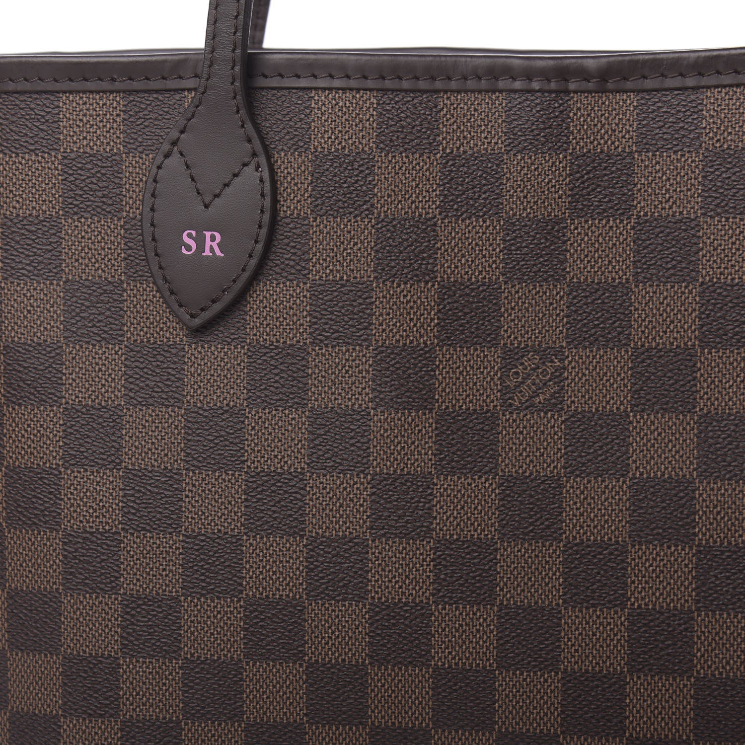 Louis Vuitton Damier Ebene Neo Neverfull MM Rose Ballerine 11 of 11