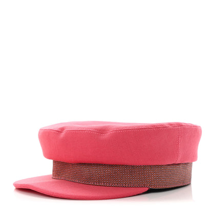 Hermes Toile De Chanvre Cotton Stretch Cavale Pop Cap 56 Rose 1 of 8