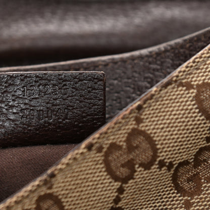 Gucci Monogram Waist Pouch Bag Dark Brown 7 of 16