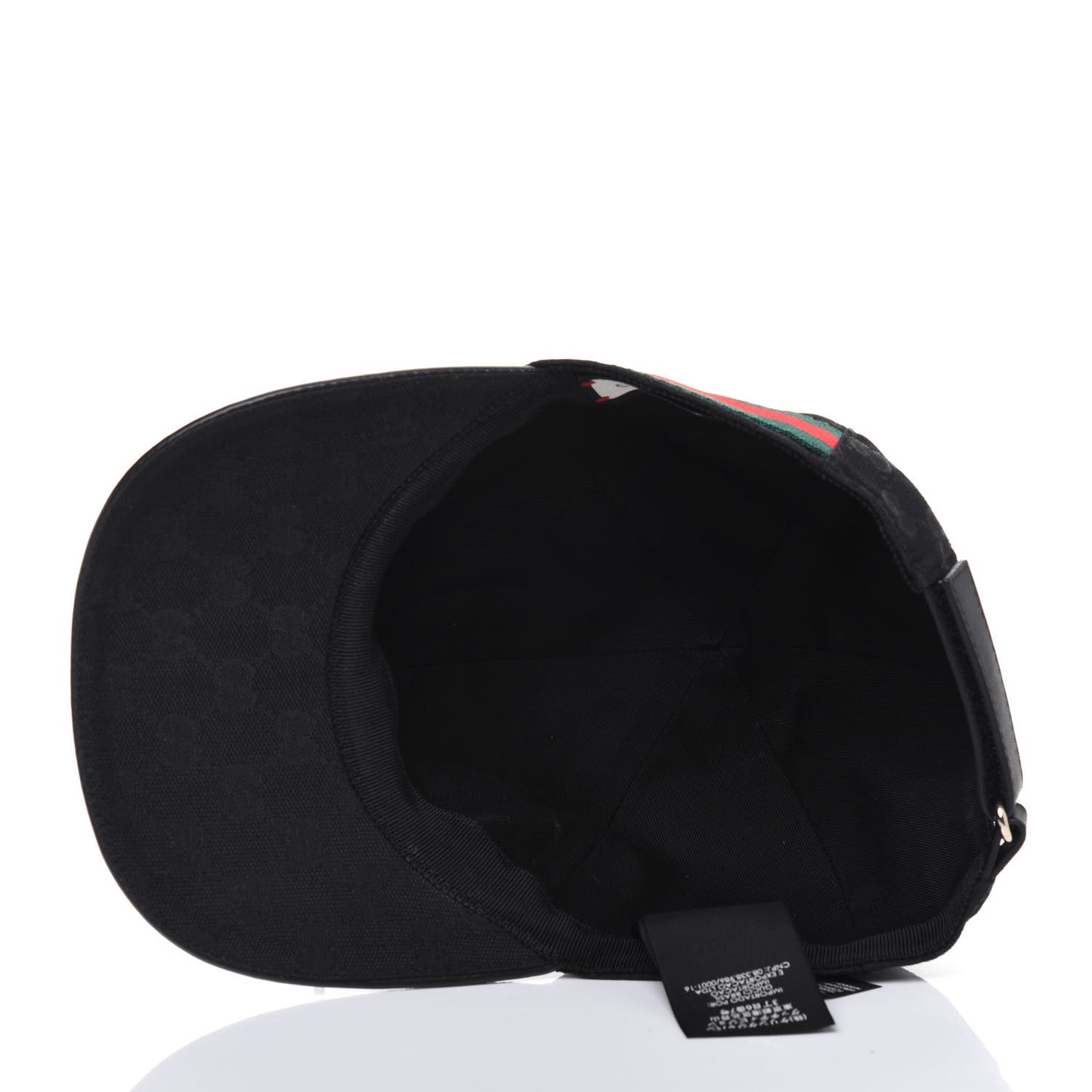 Monogram Web Baseball Hat M Black