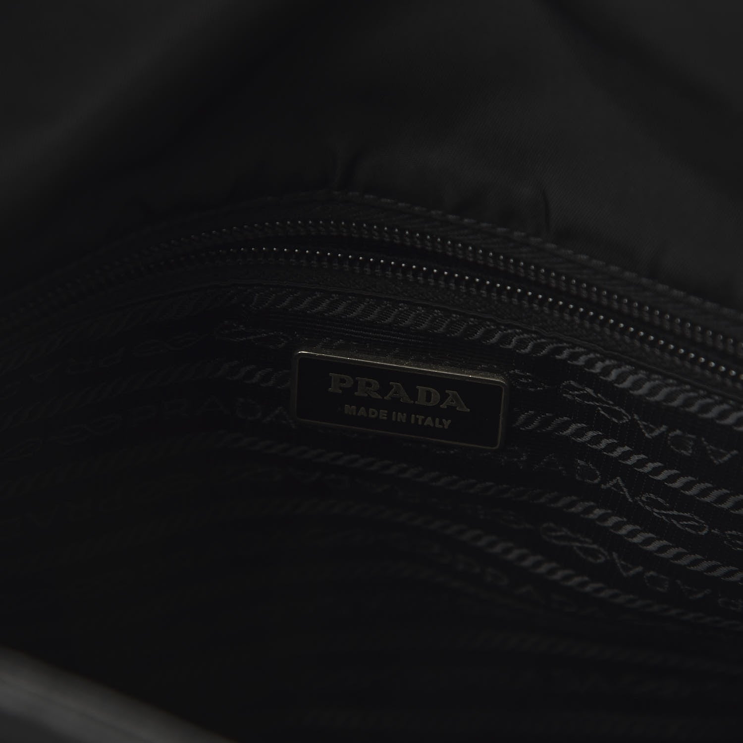 Prada Tessuto Nylon Saffiano Messenger Satchel Black 7 of 8