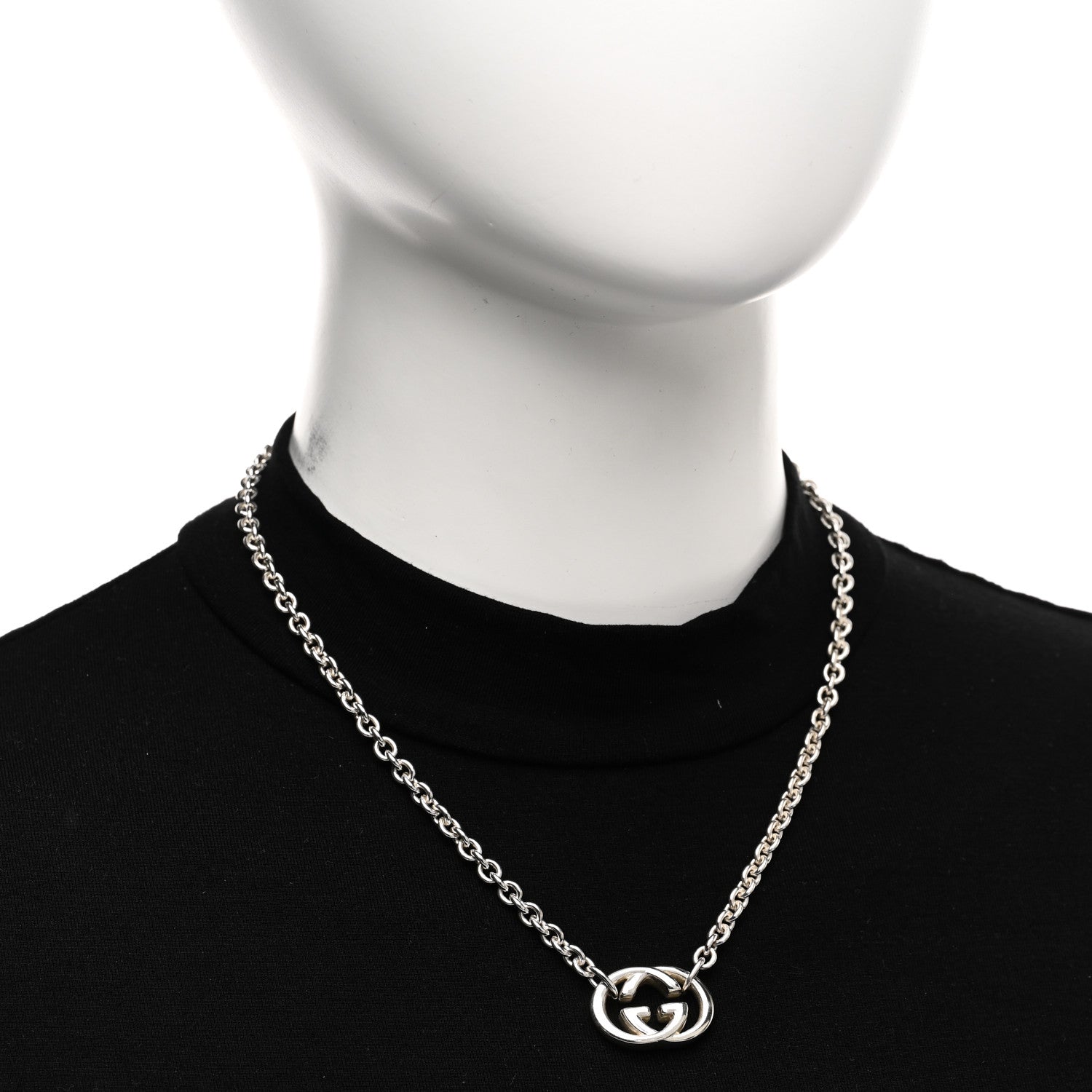 Gucci Sterling Silver Britt Necklace 2 of 5