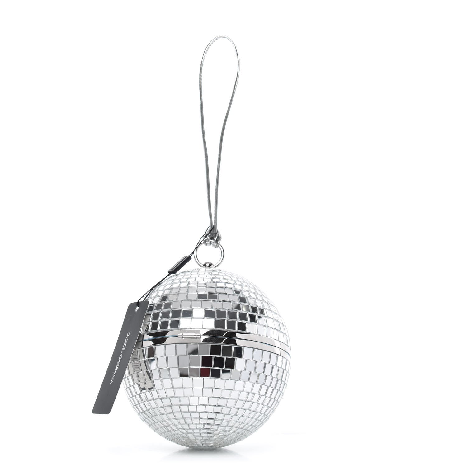Dolce & Gabbana Crystal Embellished Disco Ball Secret and Diamonds Clutch Bag Silver 2 of 7