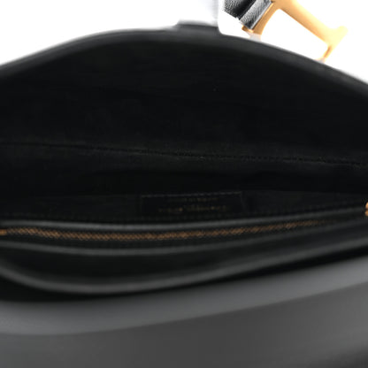 Christian Dior Grained Calfskin Saddle Bag Black 5 of 10