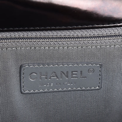 Chanel Glazed Calfskin Large Boy Flap Black 6 of 10