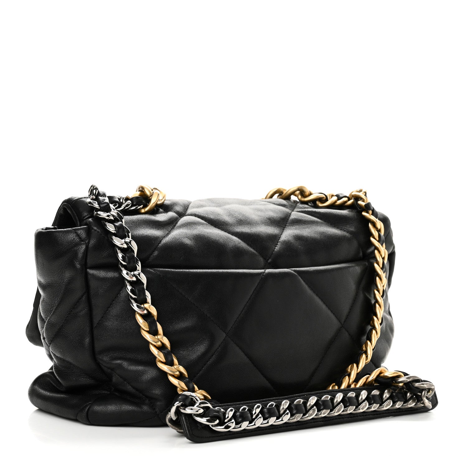 Chanel Lambskin Quilted Large Chanel 19 Flap Black 3 of 18
