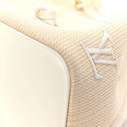 Louis Vuitton Cotton Monogram Embroidered Neonoe MM Beige White 11 of 14