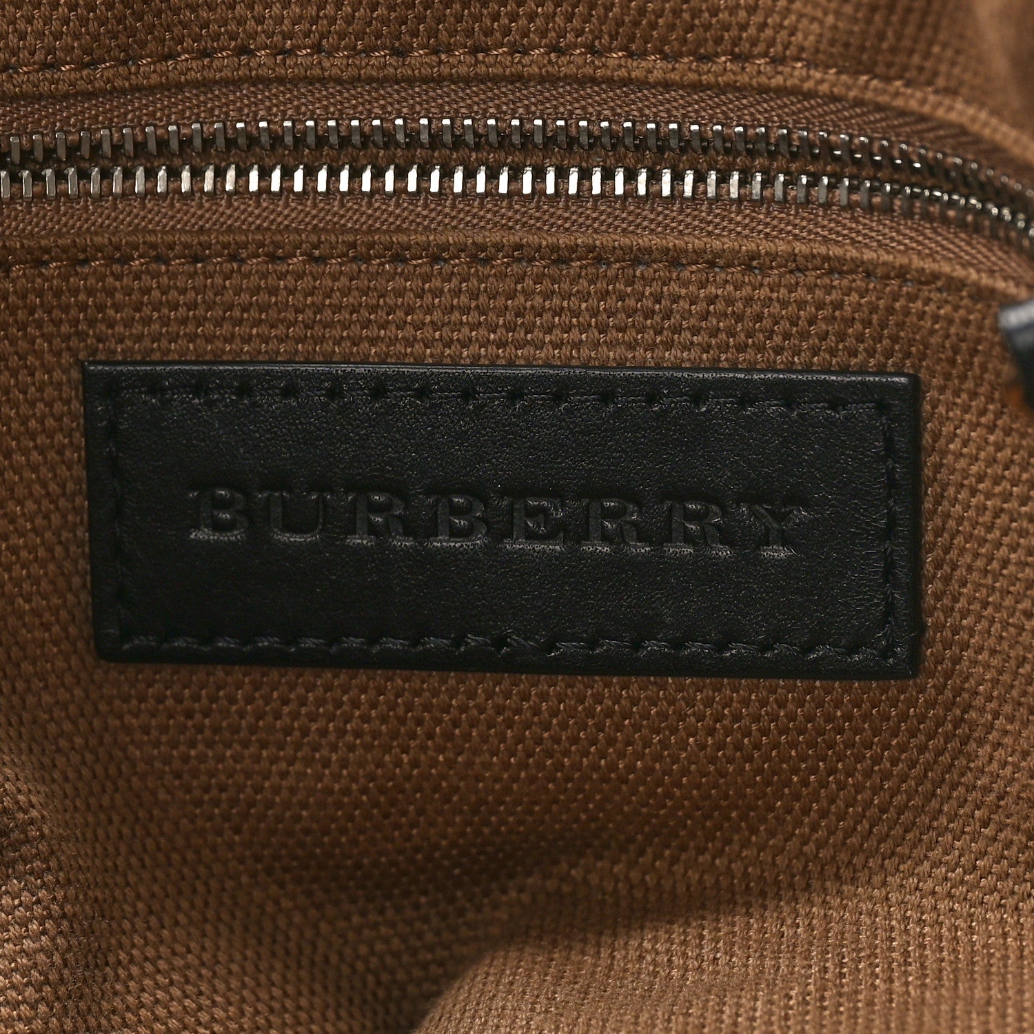 Burberry Grainy Calfskin House Check Medium Maidstone Black 6 of 8