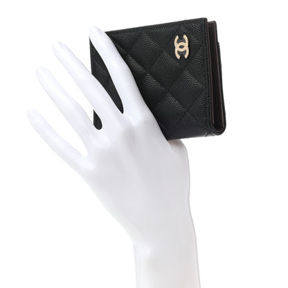 Chanel Caviar Quilted Card Holder Wallet Black 2 of 9