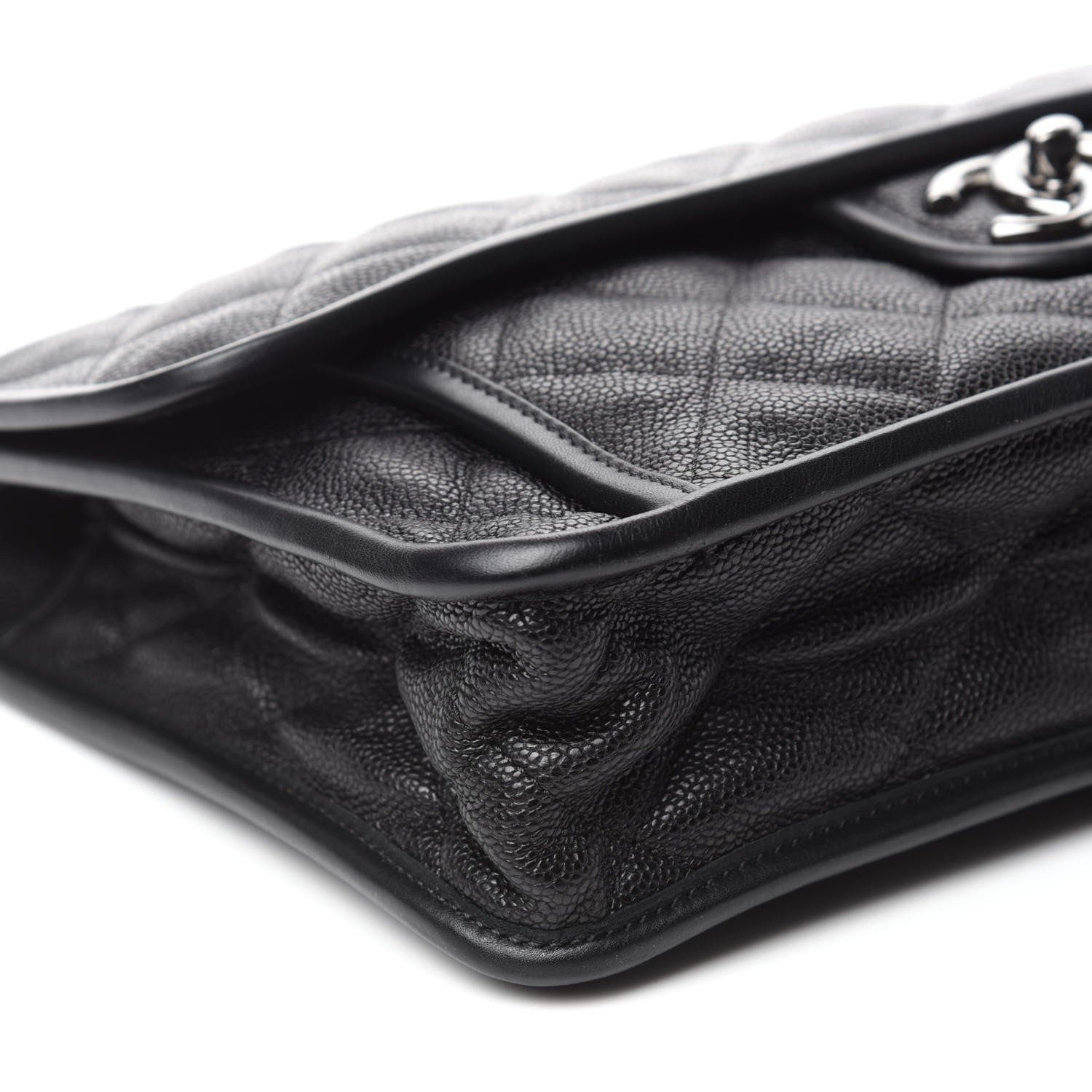 Chanel Caviar Quilted Large French Riviera Flap Black 6 of 10