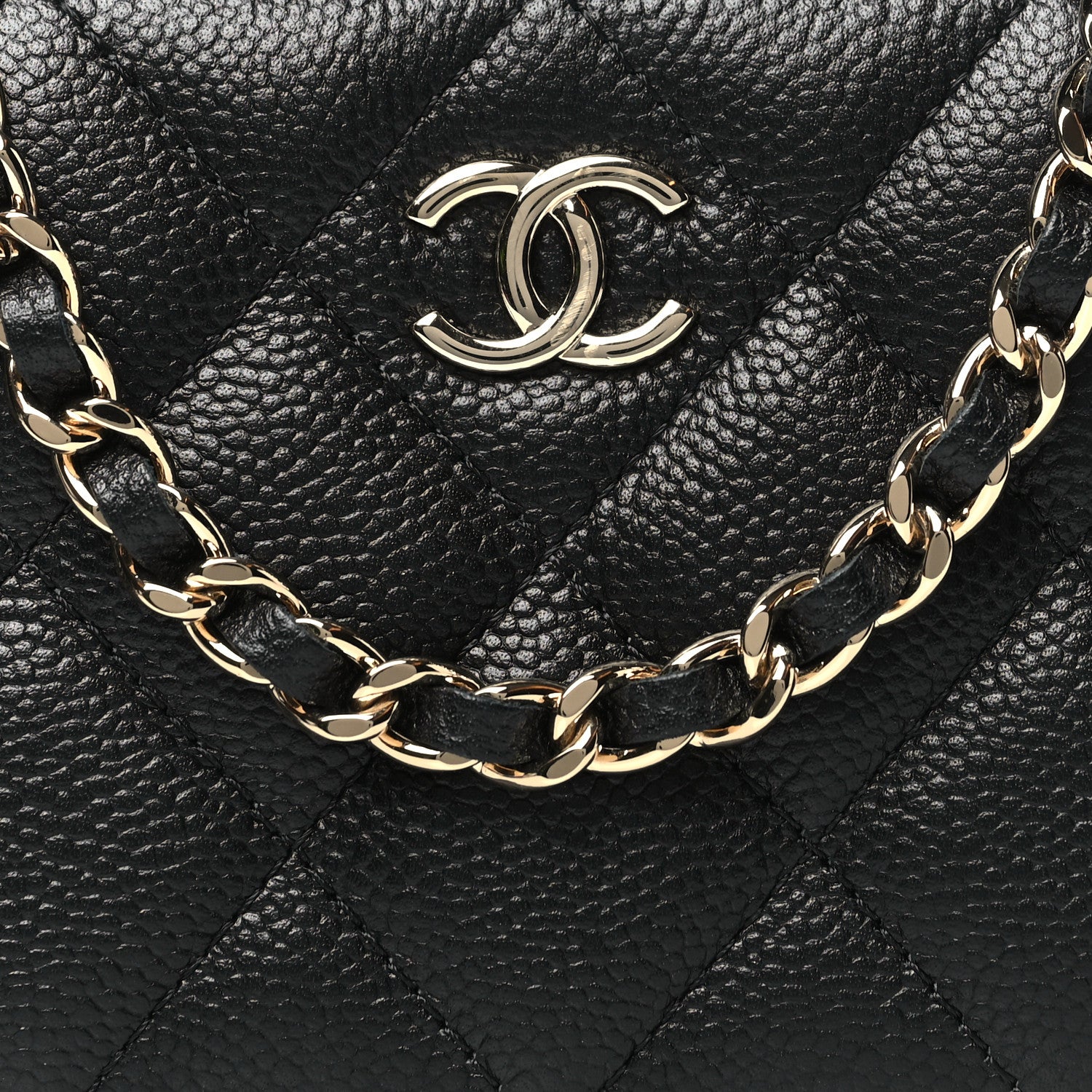 Chanel Caviar Quilted Small Top Handle Vanity Case Black 9 of 11