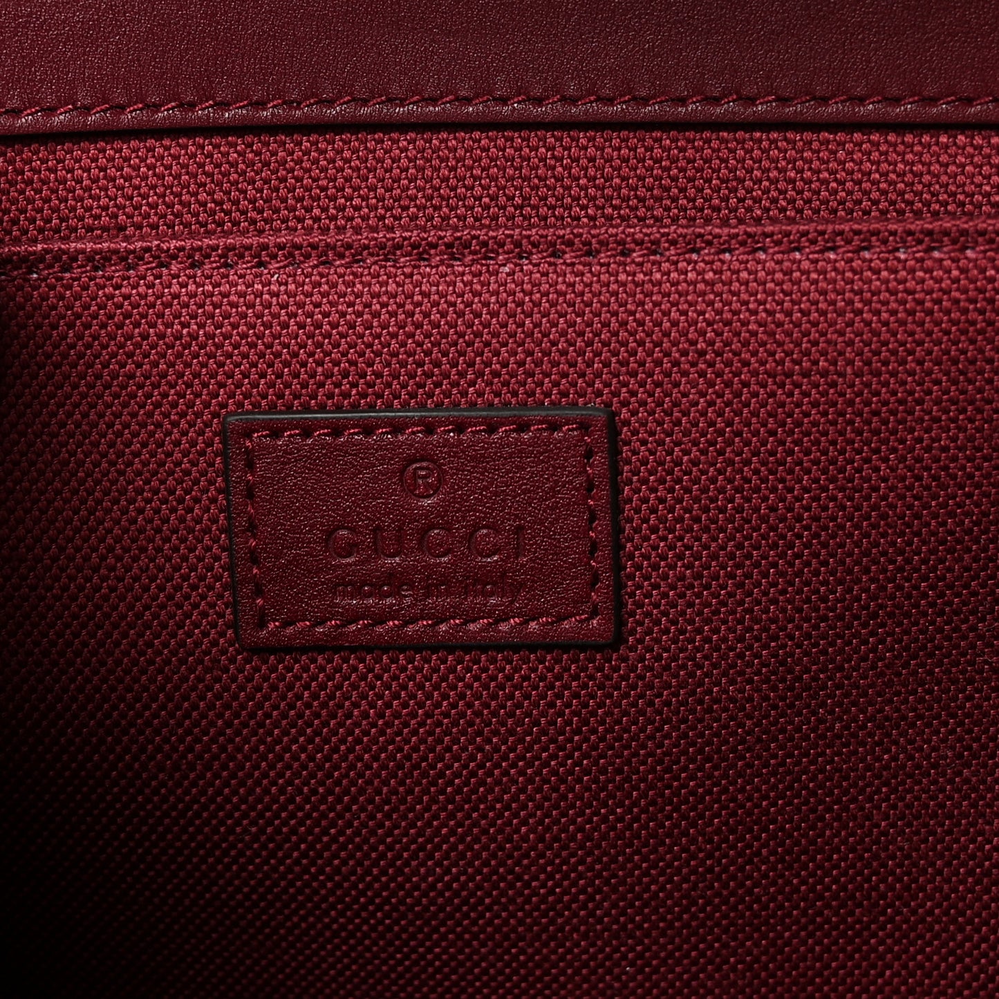Crepe Wool Silk GG Monogram Go Small Shoulder Bag Rosso Ancora