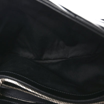 Saint Laurent Calfskin Y Quilted Monogram Medium Loulou Chain Satchel Black 5 of 12