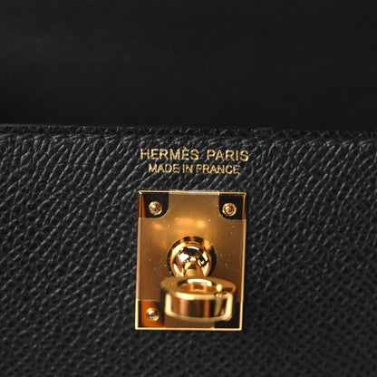 Hermes Epsom Mini Kelly Sellier 20 Black 5 of 10
