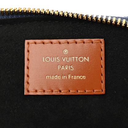 Louis Vuitton Denim Calfskin Reverse Monogram Malletage Alma BB Blue 6 of 11