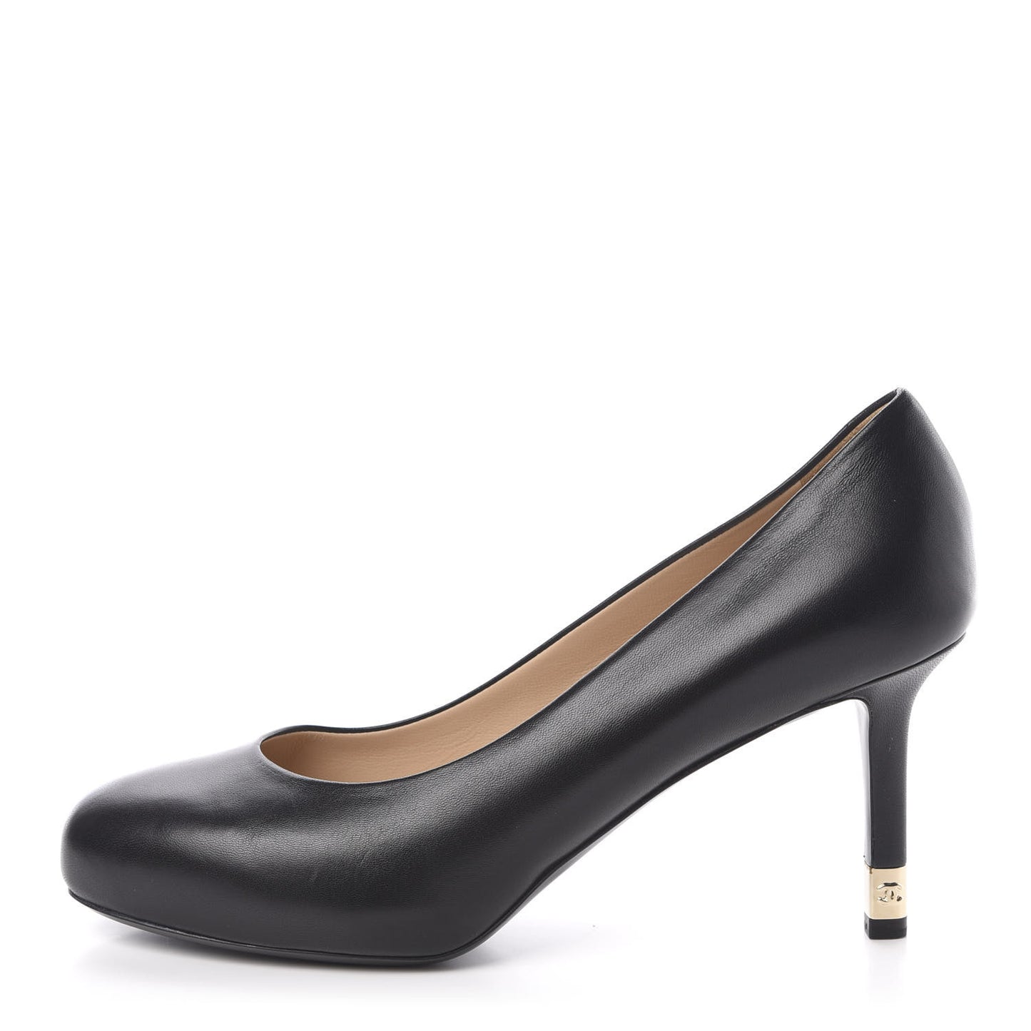 Lambskin CC Pumps 37.5 Black