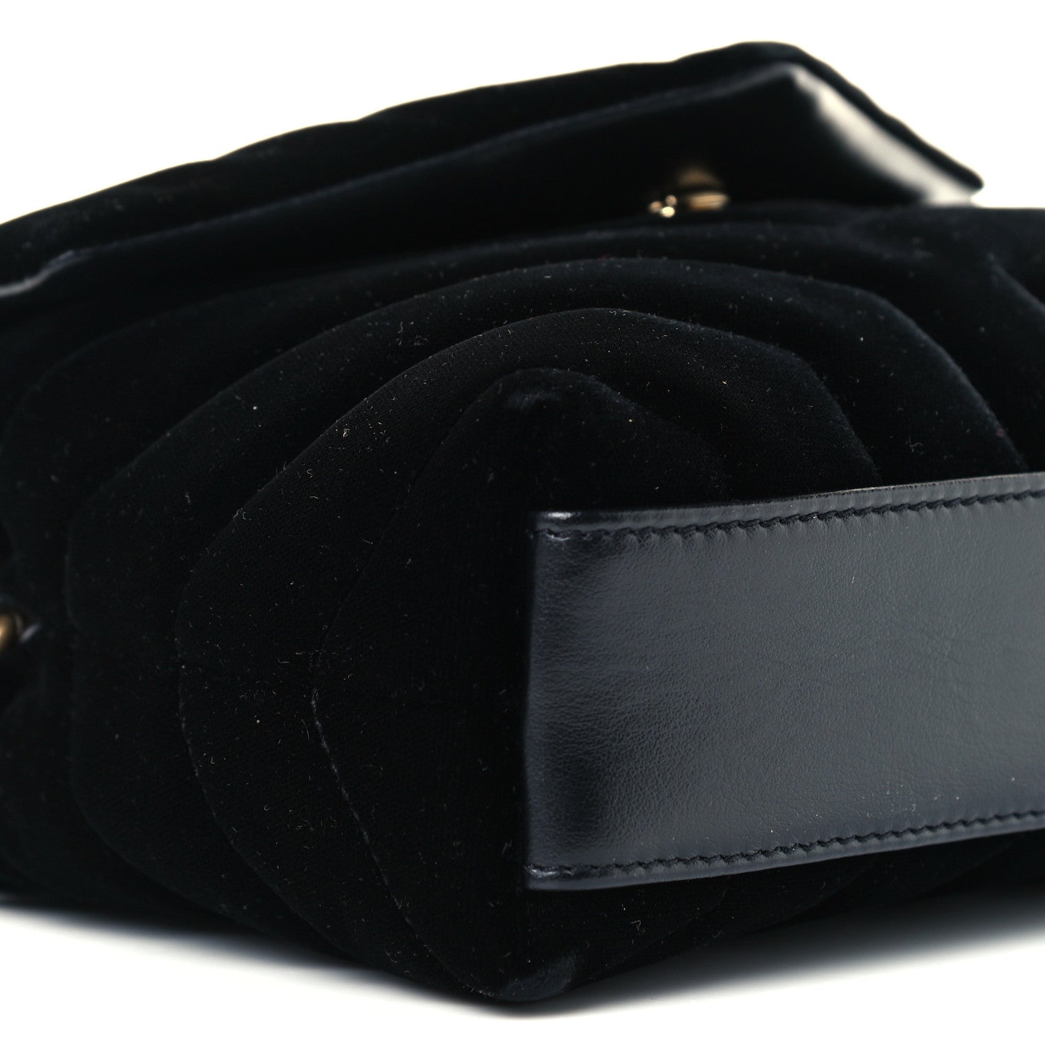 Saint Laurent Velvet Y Quilted Monogram Toy Loulou Chain Satchel French Black 10 of 12