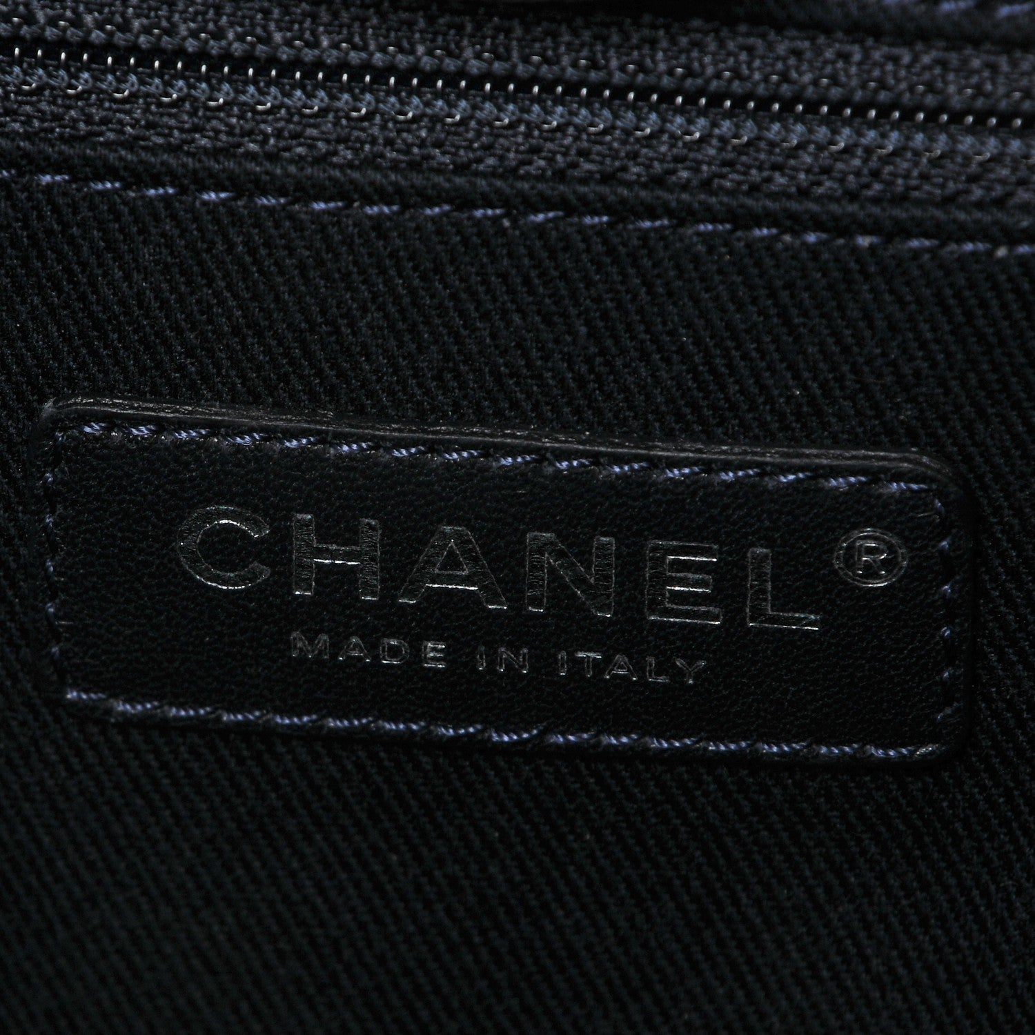 Chanel Canvas Large Deauville Tote Dark Blue 6 of 8