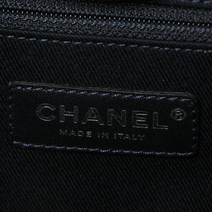 Chanel Canvas Large Deauville Tote Dark Blue 6 of 8