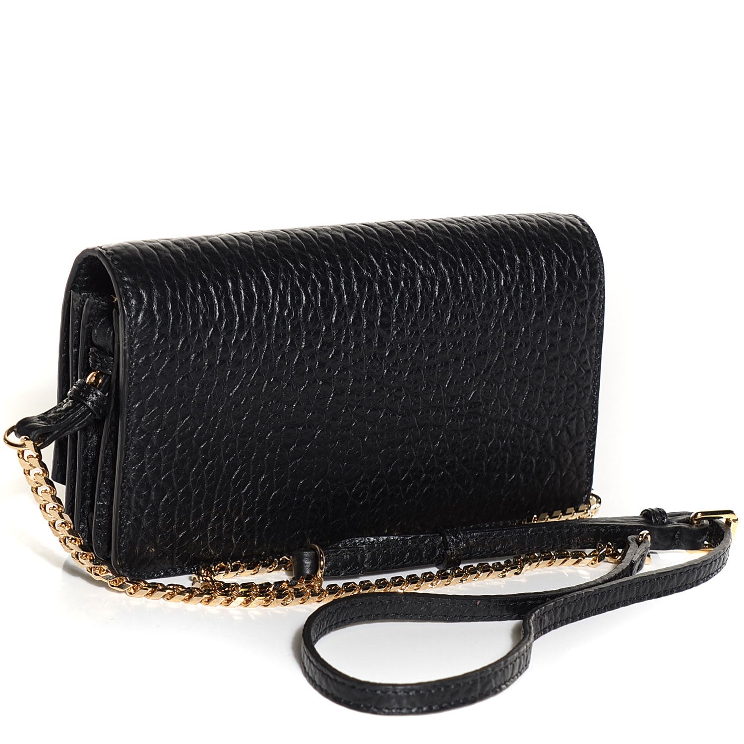 Burberry Pebbled Leather Madison Clutch Black 3 of 8