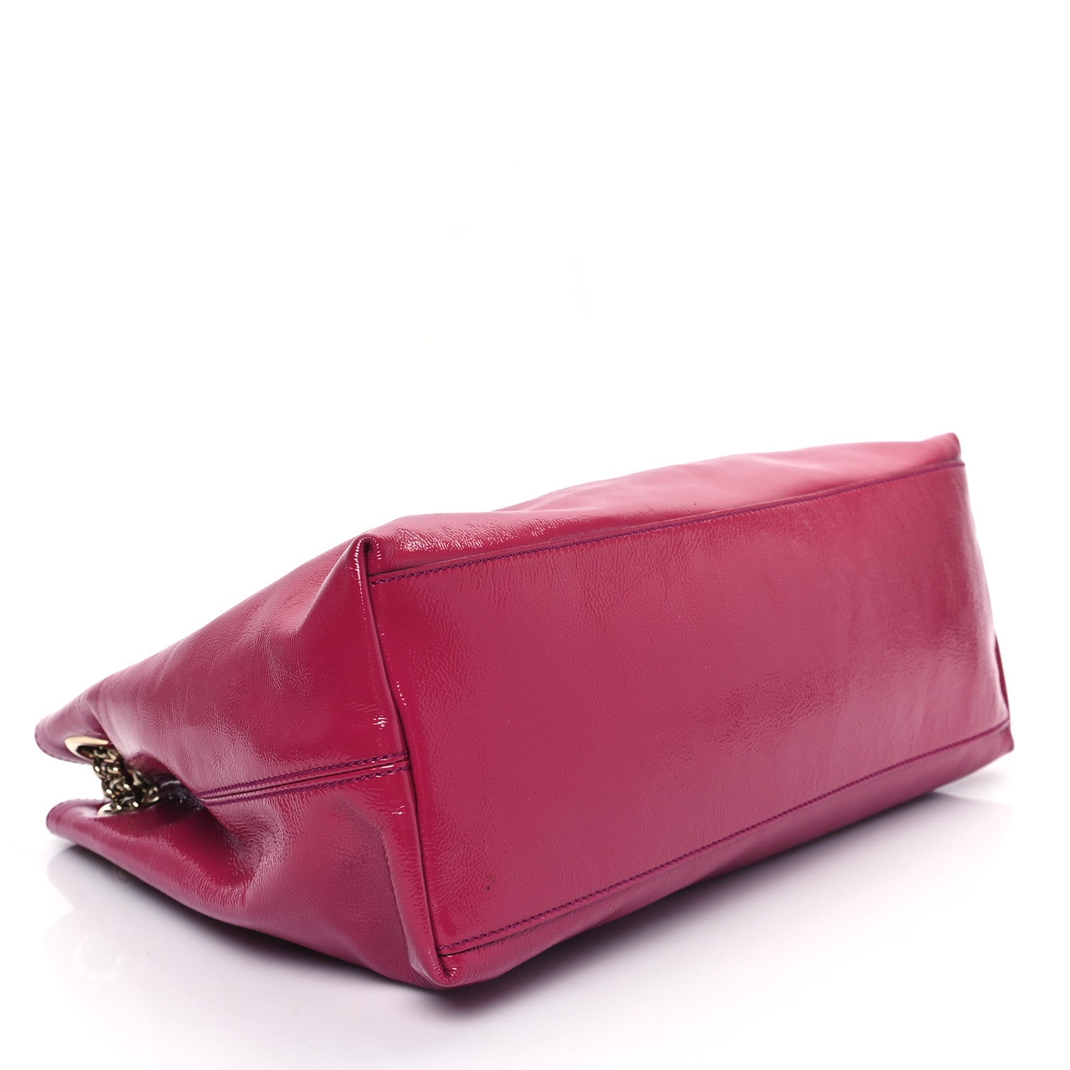 Gucci Vernice Naplack Medium Soho Chain Shoulder Bag Bright Bouganville 4 of 11