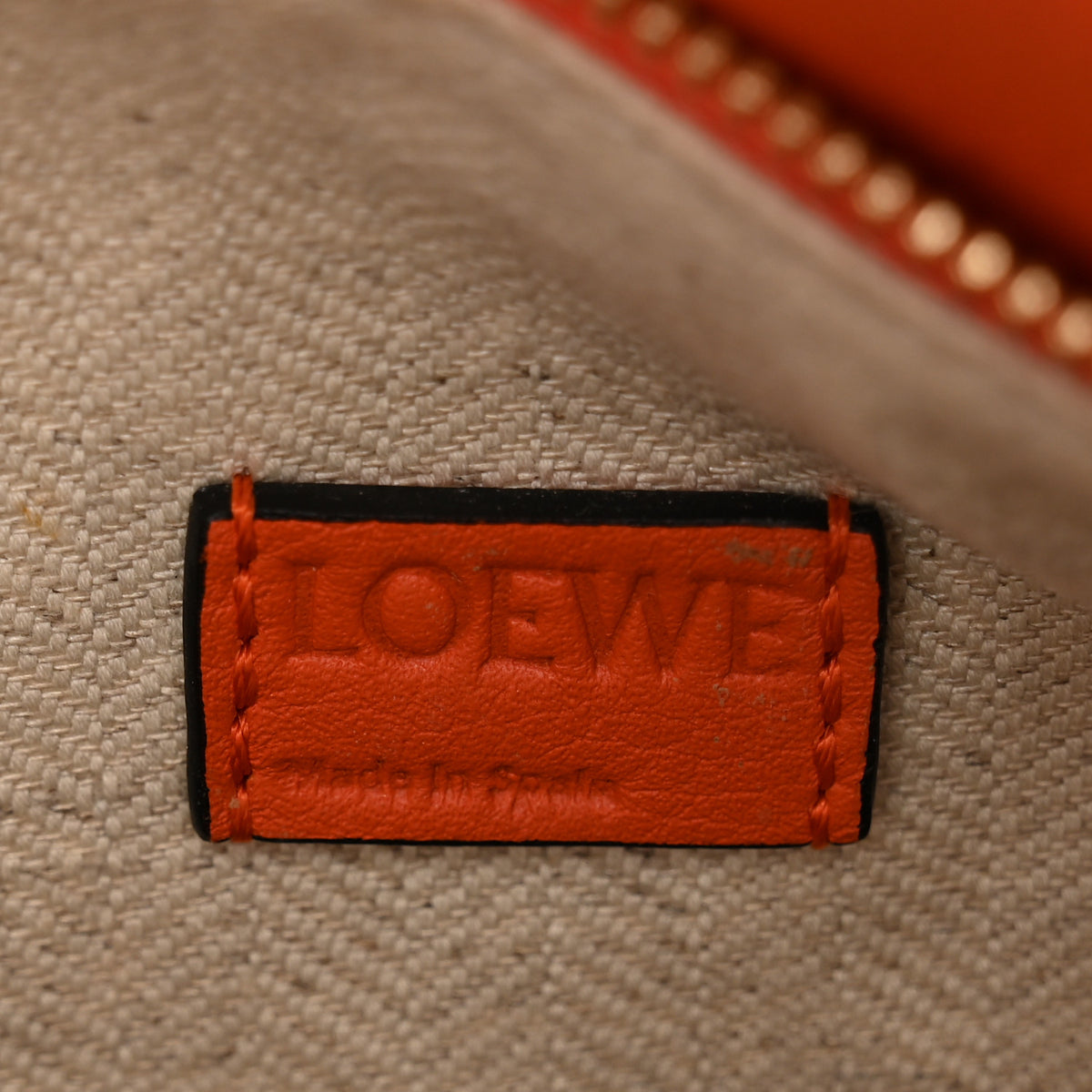 Loewe Calfskin Mini Puzzle Bag Orange 6 of 11