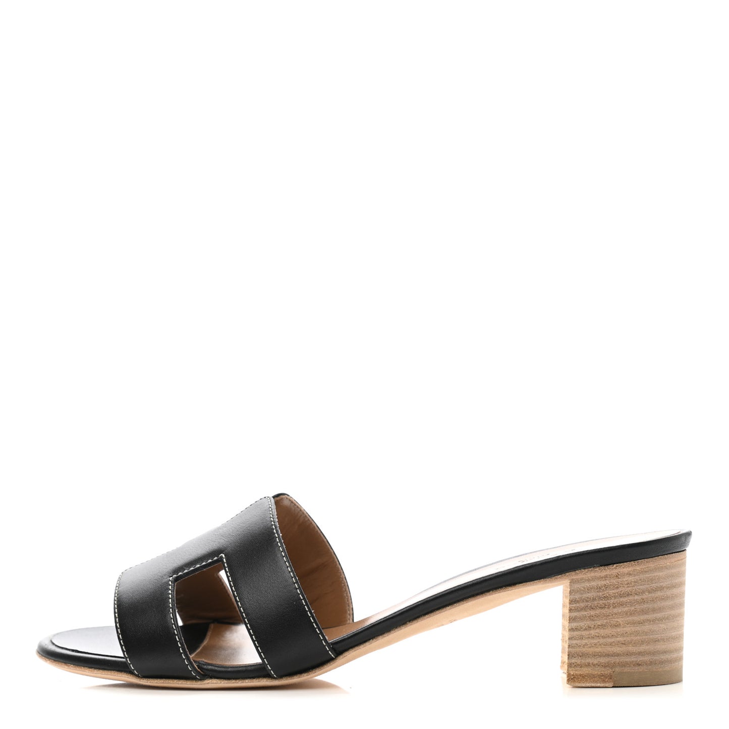 Calfskin Oasis Sandals 38 Black