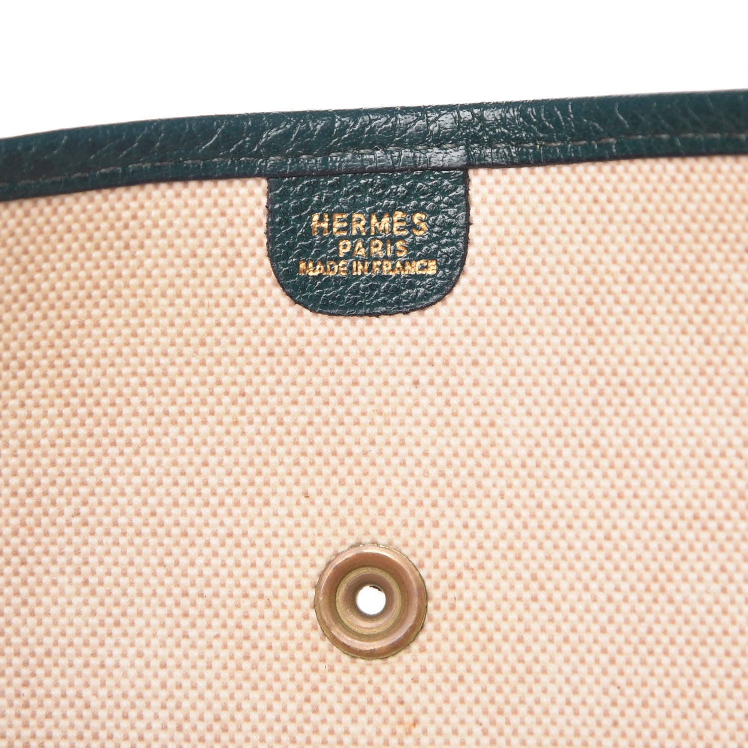 Hermes Toile Ardennes Evelyne GM Vert Fonce 6 of 11