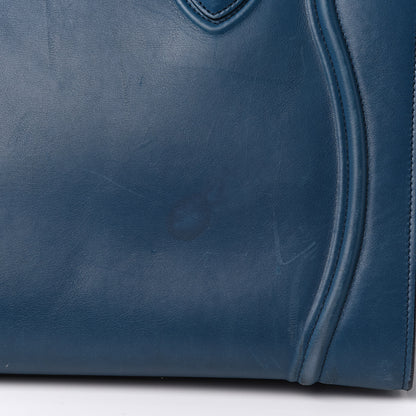 Celine Nappa Calfskin Medium Phantom Luggage Metallic Blue 15 of 21