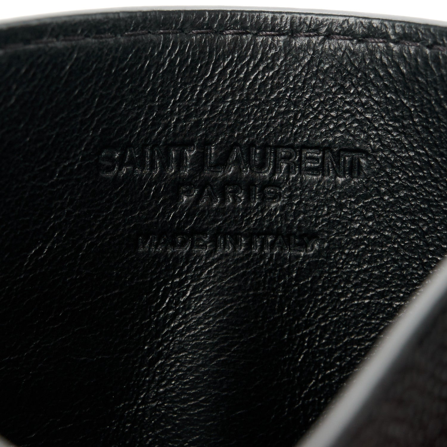 Saint Laurent Grain De Poudre Uptown Chain Wallet Black 9 of 14