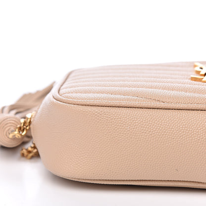 Saint Laurent Grain De Poudre Matelasse Monogram Mini Lou Camera Bag New Powder 10 of 12