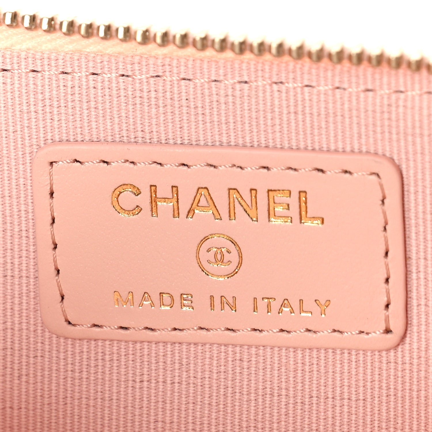 Chanel Caviar Quilted Zipped Key Holder Case Light Pink 6 of 10
