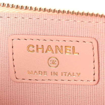 Chanel Caviar Quilted Zipped Key Holder Case Light Pink 6 of 10