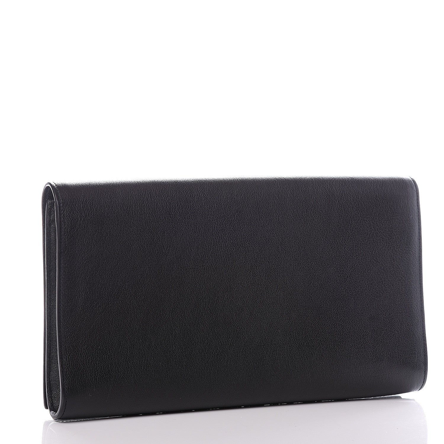 Saint Laurent Calfskin Monogram Large Belle De Jour Clutch Black 2 of 9