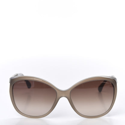 Chanel Crystal Baguette Cat Eye Sunglasses 5309-B Brown 4 of 8