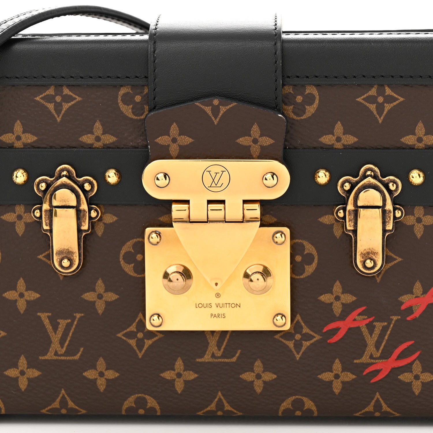 Louis Vuitton Monogram Petite Malle Black 7 of 9