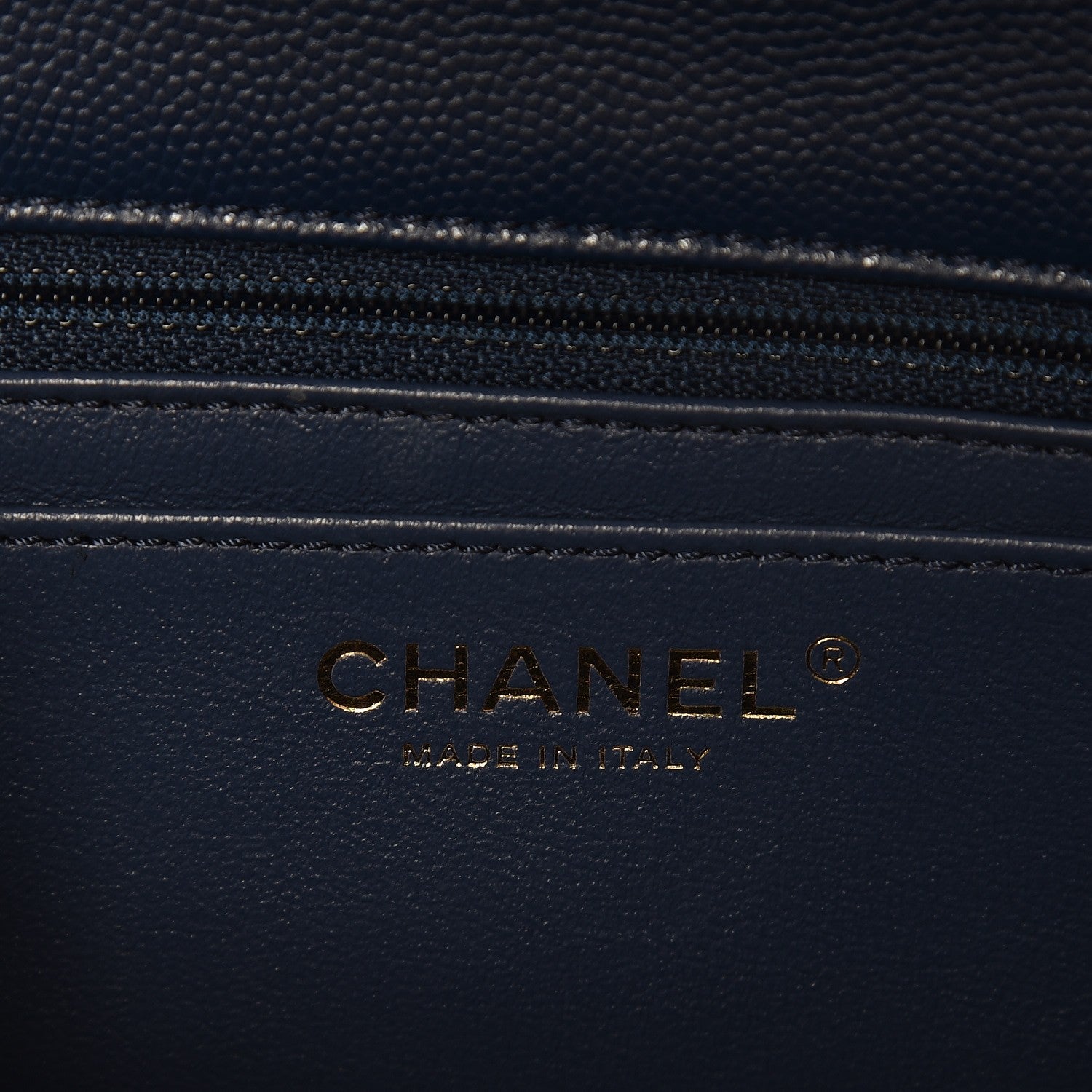 Chanel Caviar Quilted Mini Rectangular Flap Navy 6 of 7