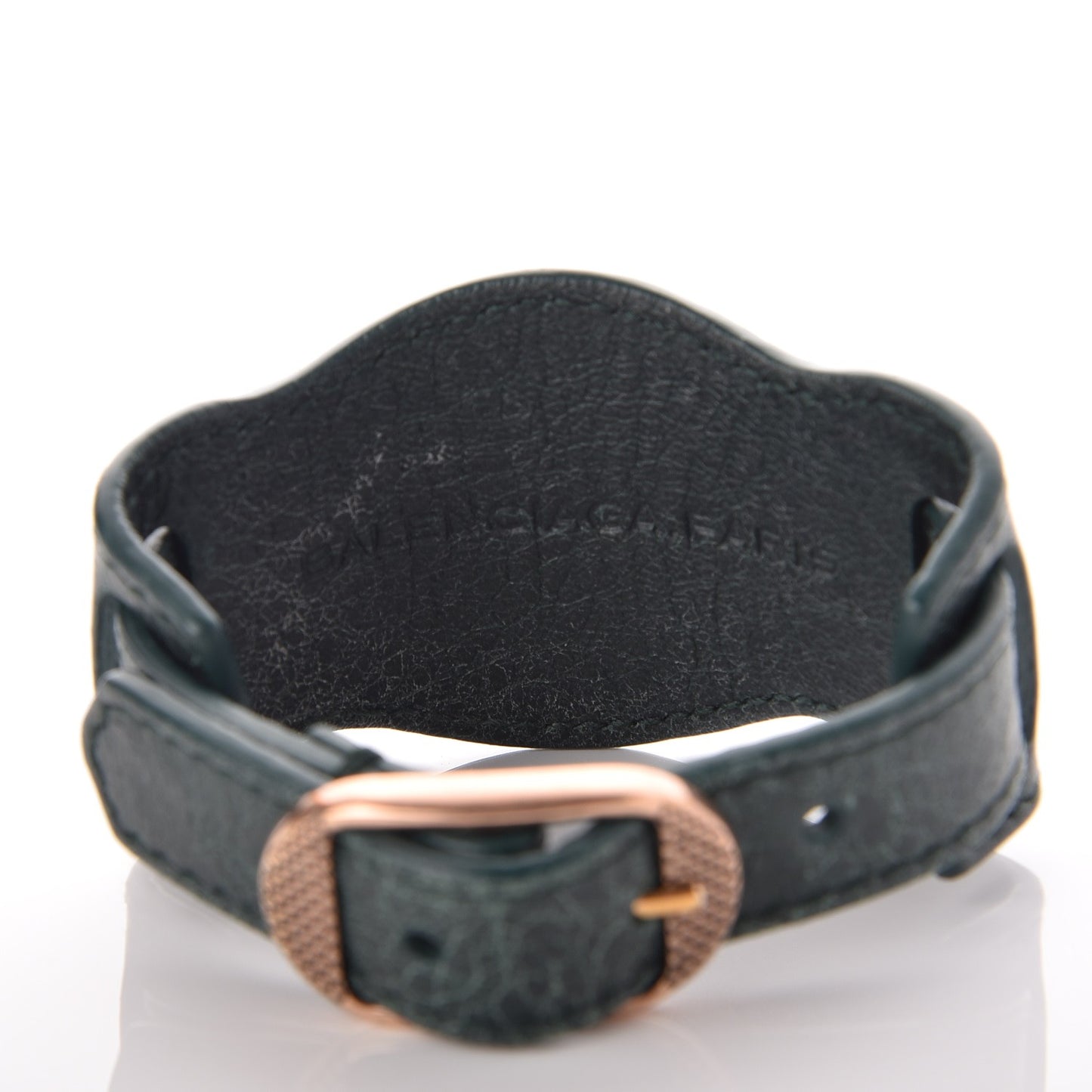 Agneau Arena Giant 12 Rose Gold Hardware Bracelet Poker Fonce