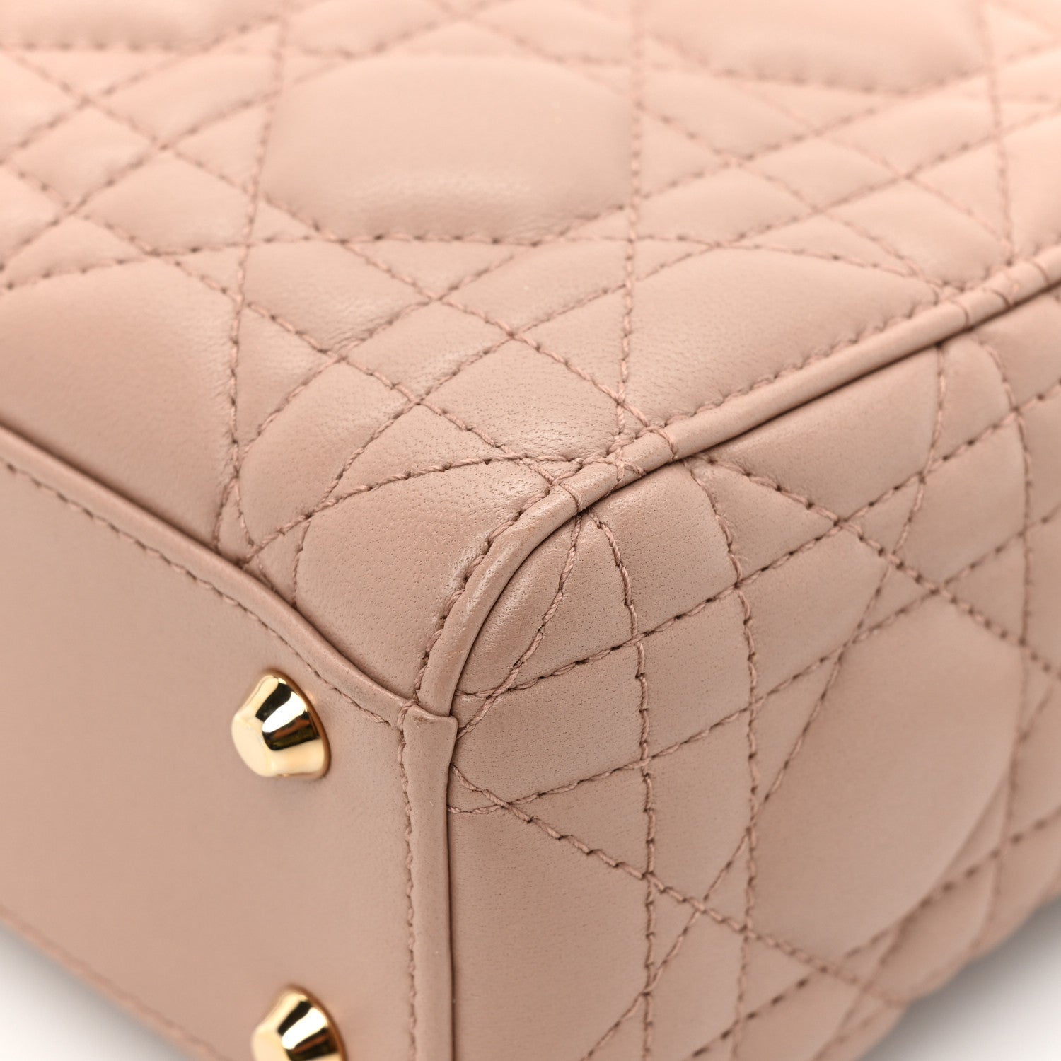 Christian Dior Lambskin Cannage Mini Lady Dior Fard 14 of 14