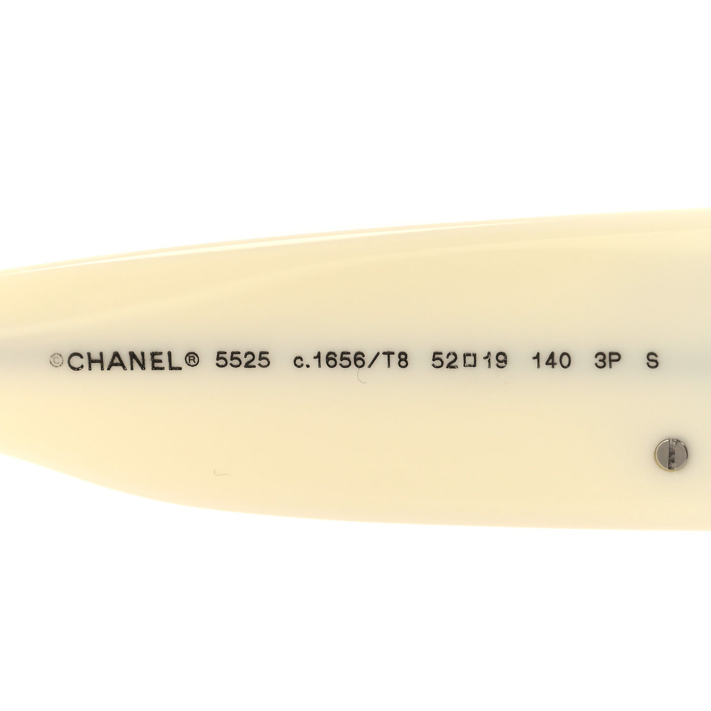 Acetate Rectangle Sunglasses 5525 Black White