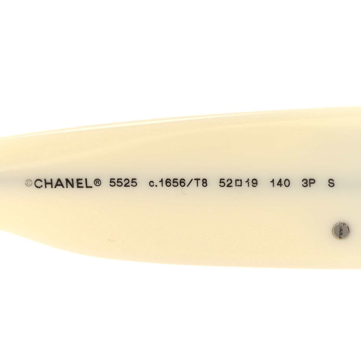 Chanel Acetate Rectangle Sunglasses 5525 Black White 5 of 7