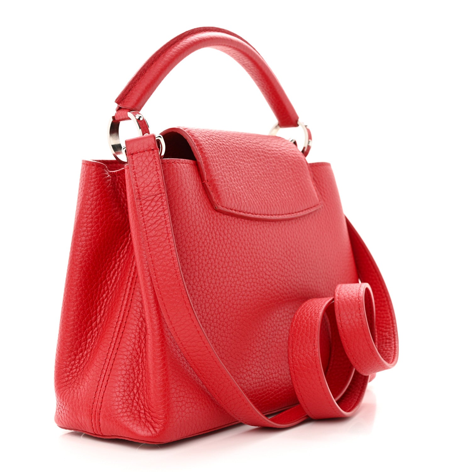 Louis Vuitton Taurillon Capucines BB Rubis 3 of 9