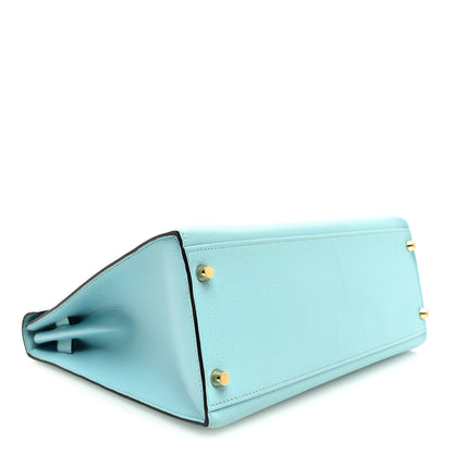 Hermes Epsom Kelly Sellier 32 Bleu Atoll 4 of 10