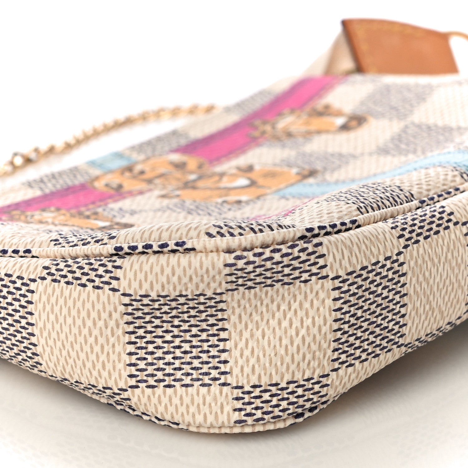 Louis Vuitton Damier Azur Summer Trunks Saint Tropez Mini Pochette Accessories 8 of 10