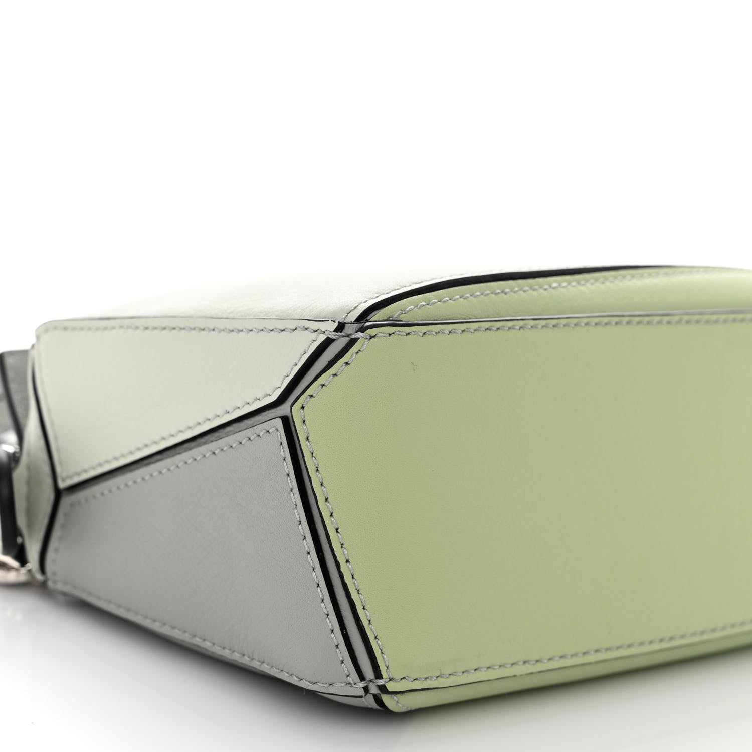 Loewe Calfskin Mini Puzzle Bag Ash Grey Light Celadon 8 of 9