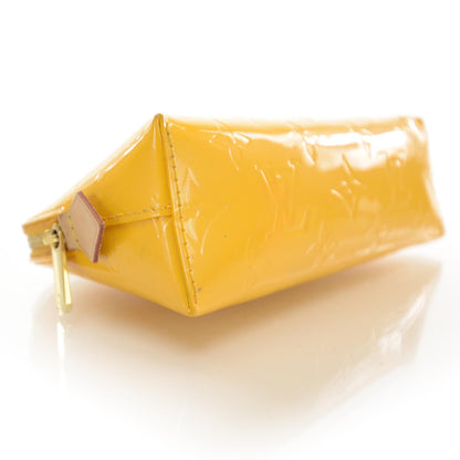 Louis Vuitton Vernis Cosmetic Pouch Yellow Passion 4 of 7
