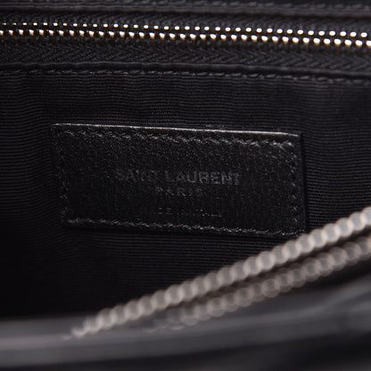 Saint Laurent Calfskin Y Quilted Monogram Large Loulou Chain Satchel Black 8 of 10