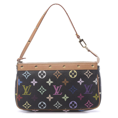 Louis Vuitton Monogram Multicolor Pochette Accessories Black 1 of 11