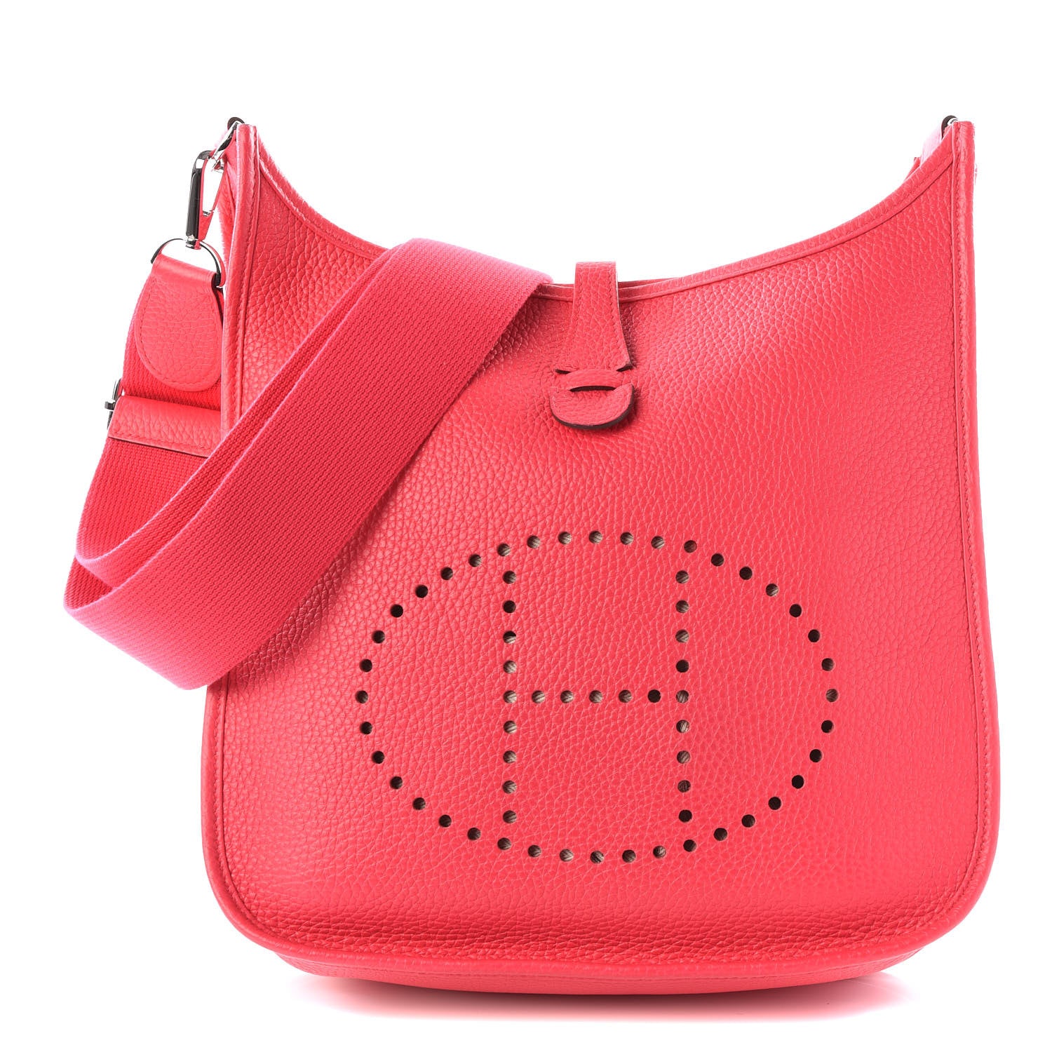 Hermes Taurillon Clemence Evelyne III PM Rose Extreme 1 of 8