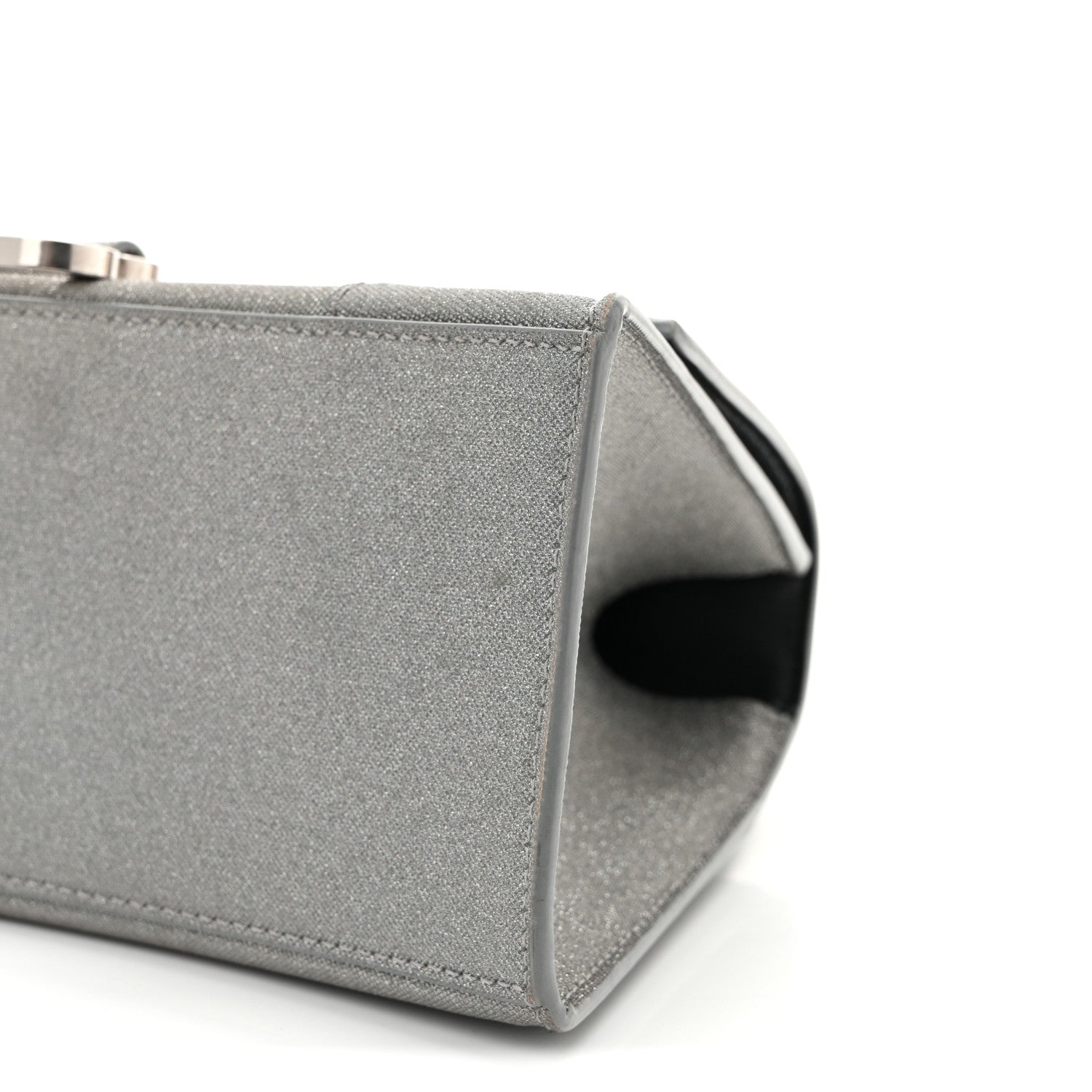Balenciaga Glitter Fabric Small Hourglass Top Handle Bag Grey 10 of 10
